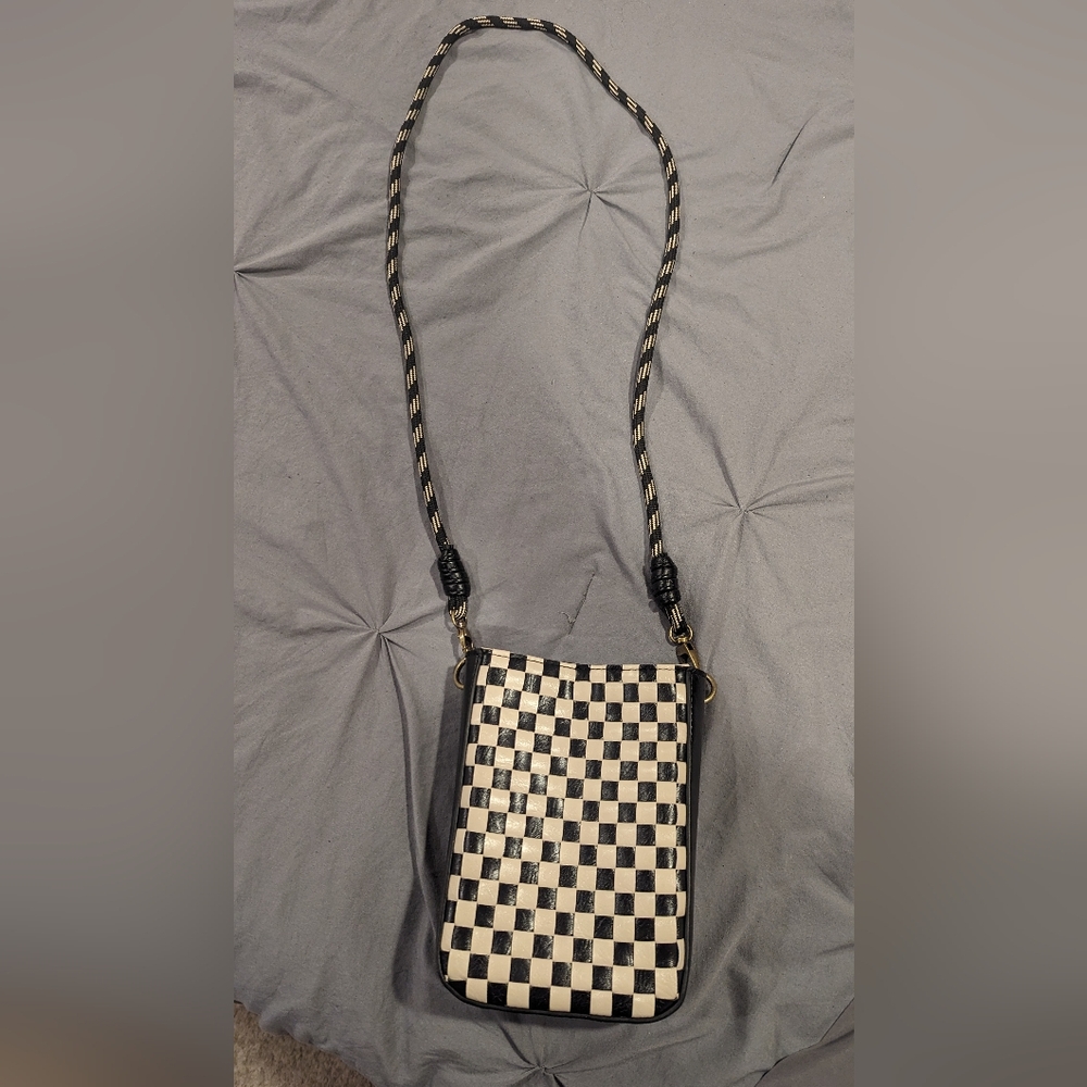 Universal Thread Check Print Phone Crossbody Bag